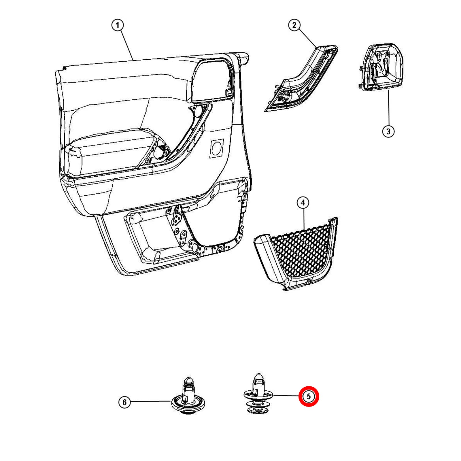 Amazon.com: OAUTOO 25pcs Door Panel Retainer Clip 6509673AA for